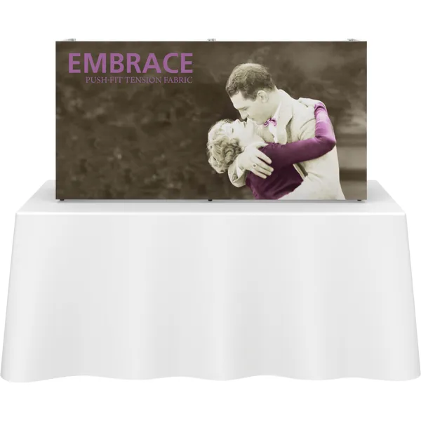 2.5ft Embrace Tabletop Push-Fit Tension Fabric Display