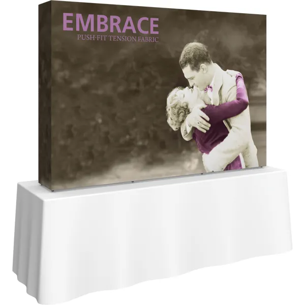 8 ft Embrace Tabletop Display with SEG Popup Frame