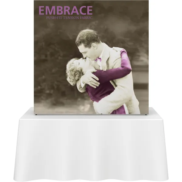 2.5ft Embrace Tabletop Push-Fit Tension Fabric Display