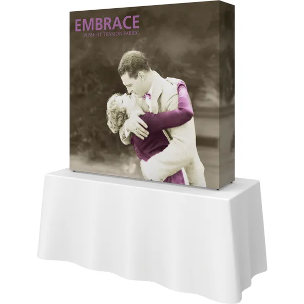 5 ft x 5 ft Embrace 5ft Tabletop Push-Fit Fabric Popup Display