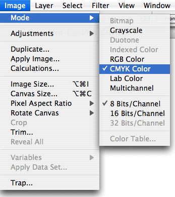 How to adjust color mode in Photoshop