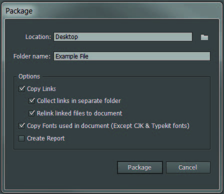 How to package your files in Adobe Illustrator