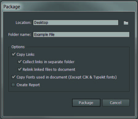 How to package your files in Adobe Illustrator